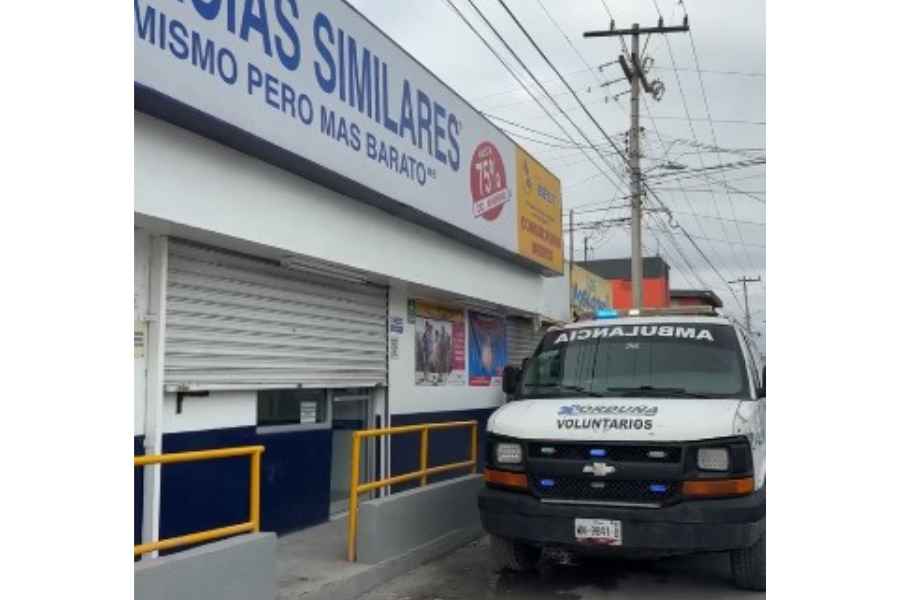 Abuelito pierde la vida al interior de una sucursal de Farmacias Similares en Matamoros, Tamaulipas