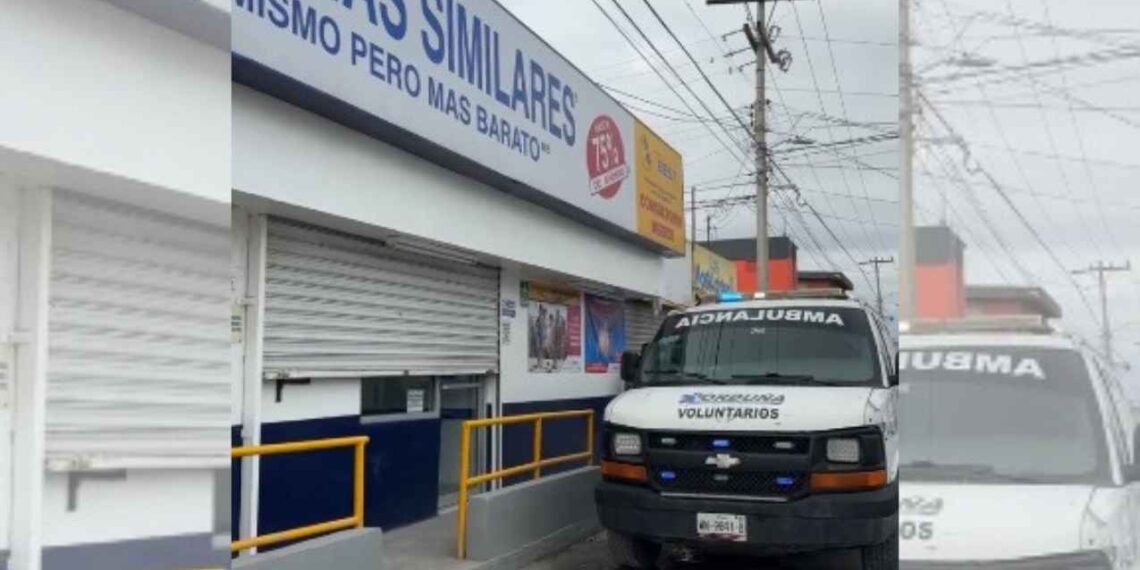 Abuelito pierde la vida al interior de una sucursal de Farmacias Similares en Matamoros, Tamaulipas