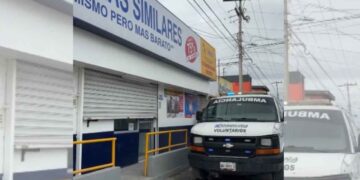 Abuelito pierde la vida al interior de una sucursal de Farmacias Similares en Matamoros, Tamaulipas