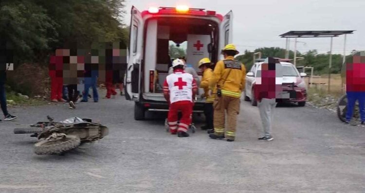 Accidente de moto deja un lesionado en Linares