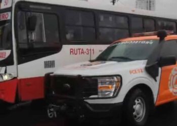 Accidente de ruta urbana en Monterrey