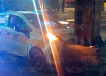Accidente de taxi en Tampico