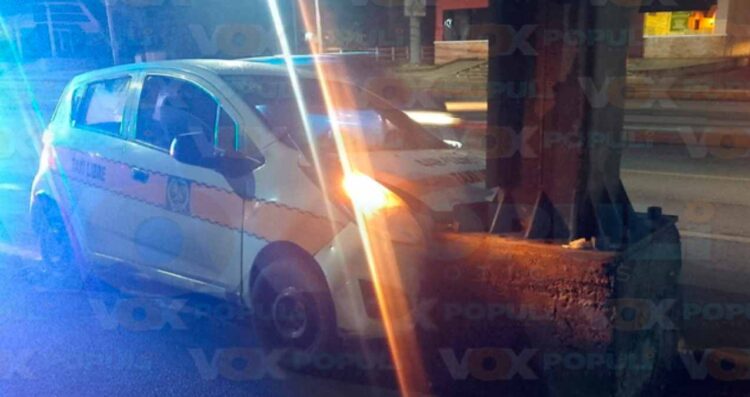 Accidente de taxi en Tampico