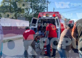 Accidente deja gravemente herido a motociclista en la zona norte de Tampico