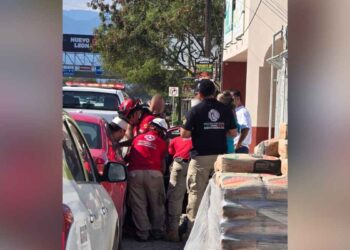 Accidente en avenida de Montemorelos