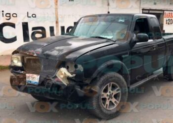 Accidente en el centro de Ciudad Victoria