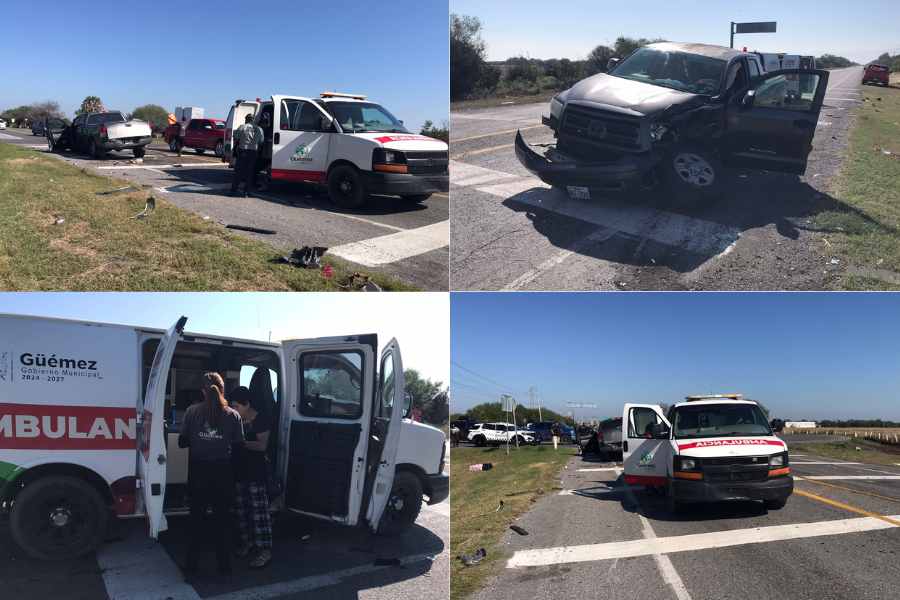 Accidente en la Victoria a Matamoros deja lesionados (1)