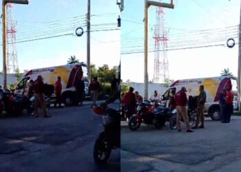 Accidente entre motociclistas en El Mante