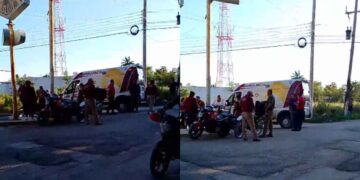 Accidente entre motociclistas en El Mante