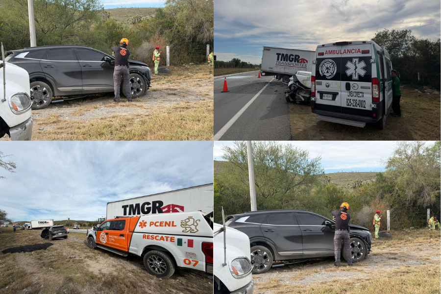 Accidente lesionadas en Salinas Victoria (1)