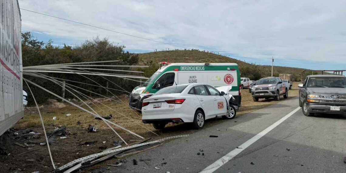 Accidente lesionadas en Salinas Victoria