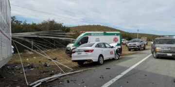 Accidente lesionadas en Salinas Victoria