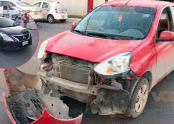 Accidente vial en bulevar de Victoria