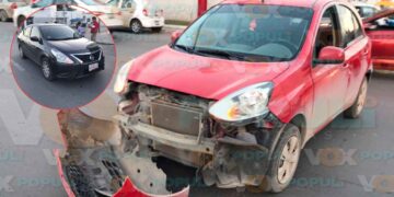 Accidente vial en bulevar de Victoria