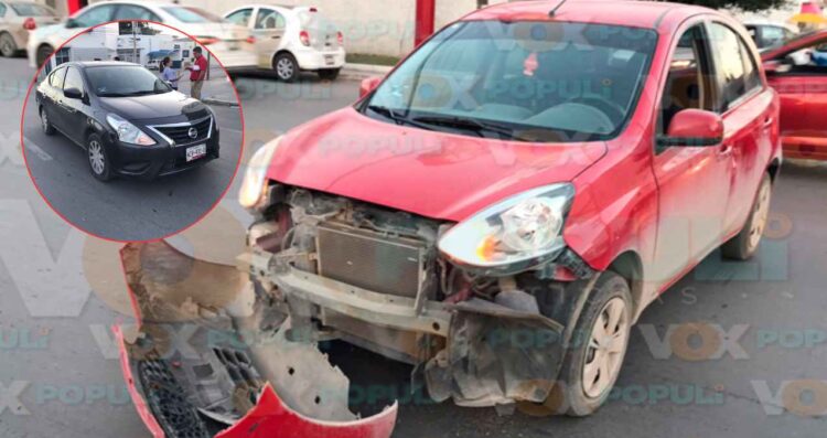 Accidente vial en bulevar de Victoria