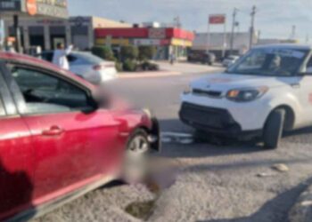 Accidente vial en fraccionamiento Misiones
