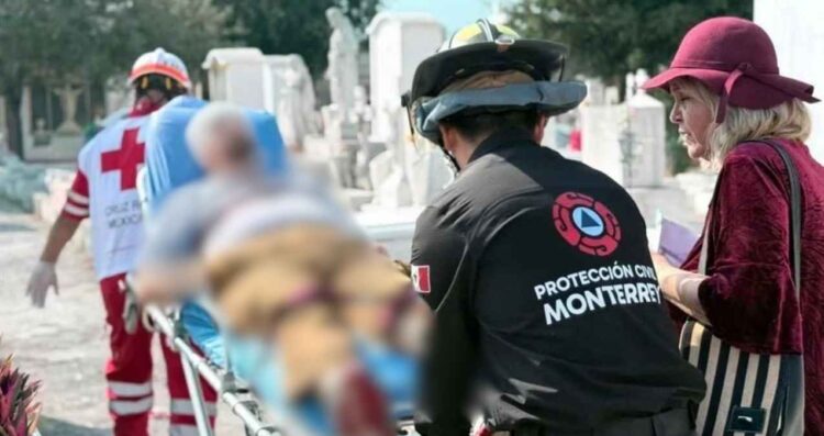limpieza tumba accidente hombre