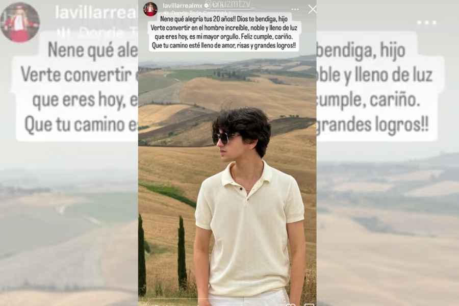 Alicia Villarreal envía emotivo mensaje a su hijo en día especial