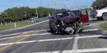 Aparatoso choque deja tres personas lesionadas en la Carretera Victoria-Matamoros