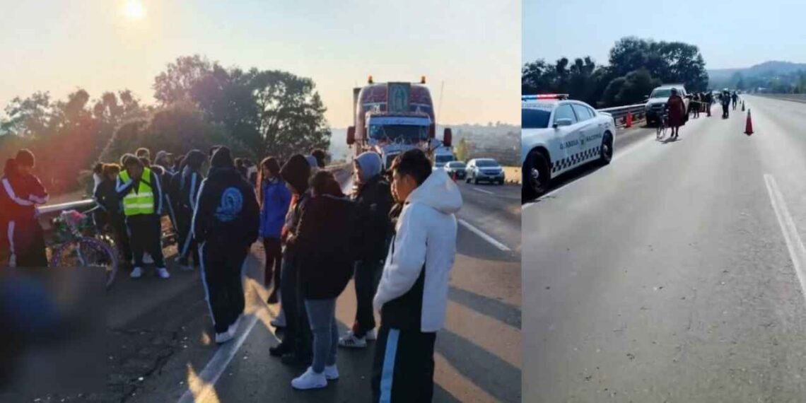 Arrollan a peregrinos en la autopista México-Puebla cuando iban rumbo a la Basílica de Guadalupe; uno perdió la vida
