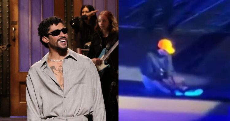 Así fue el momento exacto en que Bad Bunny cayó en pleno concierto de la CDMX