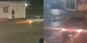 Así lucen las calles de Ciudad Victoria, Tamaulipas, debido a las intensas lluvias de este domingo