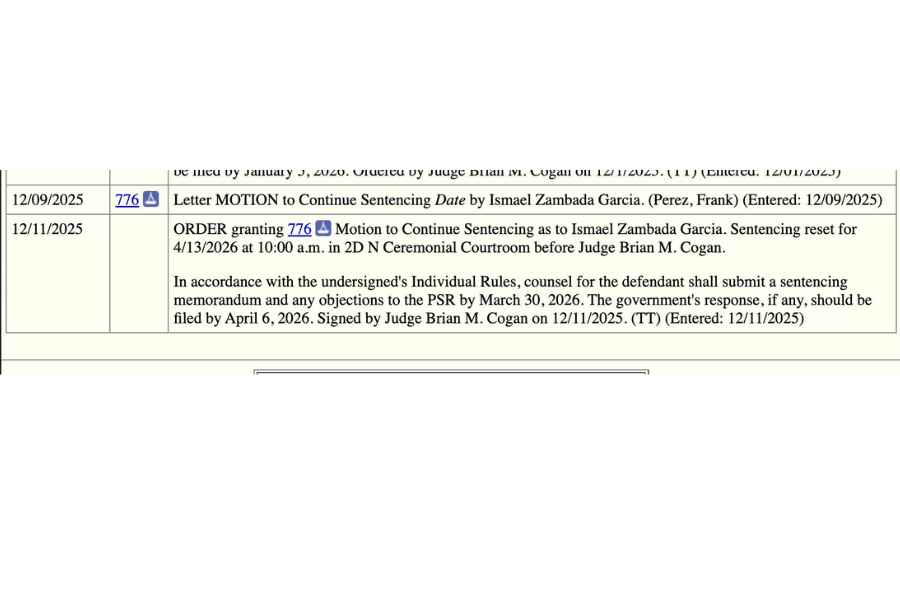 Audiencia para la sentencia de Ismael Zambada se aplaza por 90 días