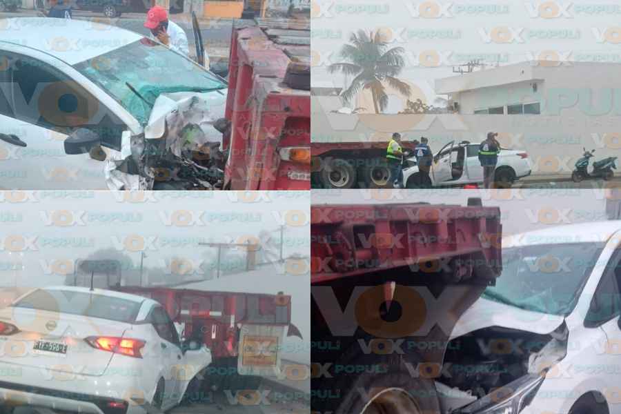 automóvil destrozado tráiler Moralillo