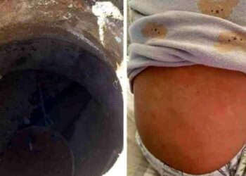 Cae menor a una alcantarilla en García