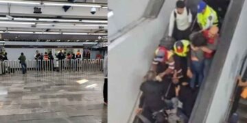 Caída en escalera eléctrica de Ciudad Deportiva