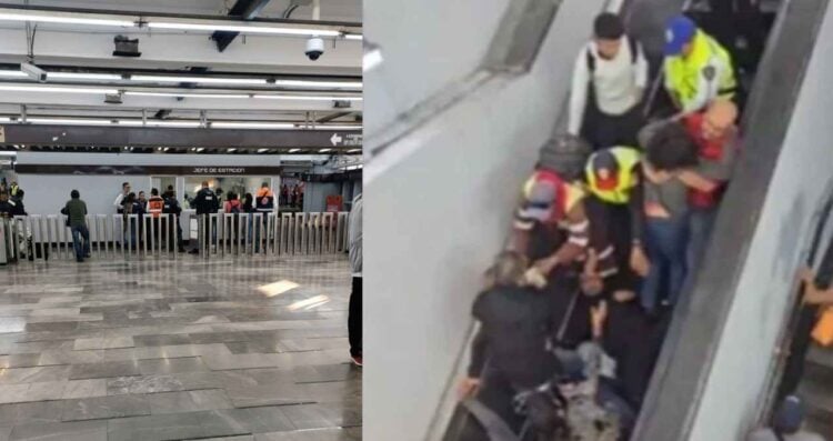 Caída en escalera eléctrica de Ciudad Deportiva