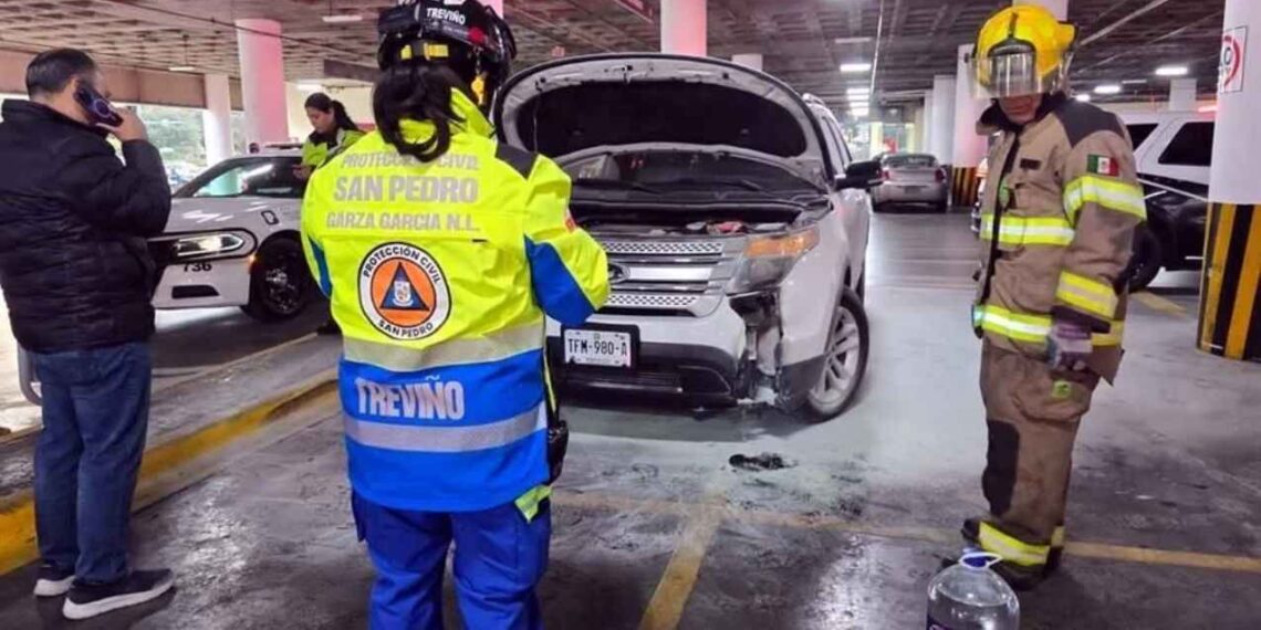 camioneta incendiarse circulaba San Pedro