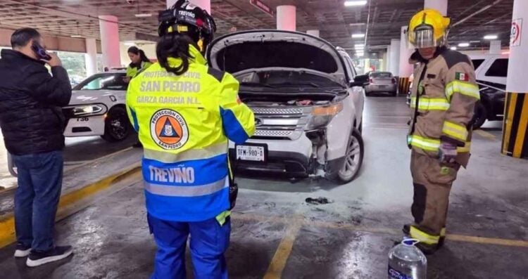 camioneta incendiarse circulaba San Pedro