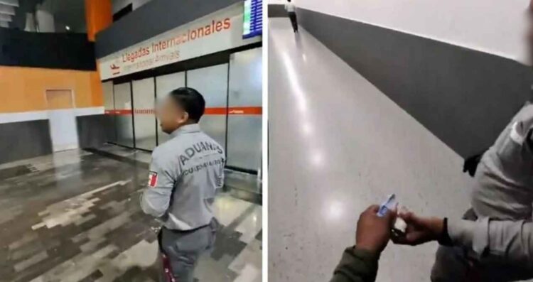 Captan supuesta extorsión por parte de un agente de aduanas en aeropuerto de Monterrey, NL