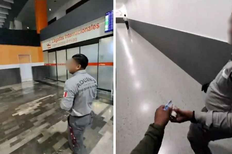Captan supuesta extorsión por parte de un agente de aduanas en aeropuerto de Monterrey, NL