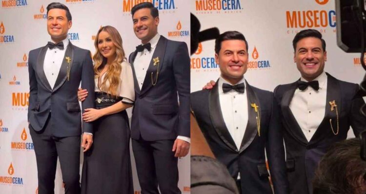 Carlos Rivera devela su estatua de cera en el Museo de la CDMX y reconoce el apoyo de su esposa, Cynthia Rodríguez