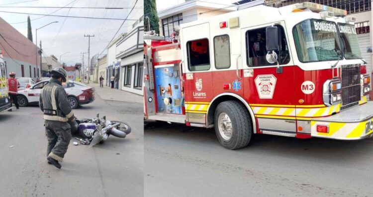 Choque en Centro de Linares deja lesionado