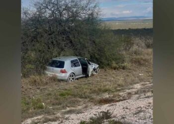 Choque en carretera a Matehuala