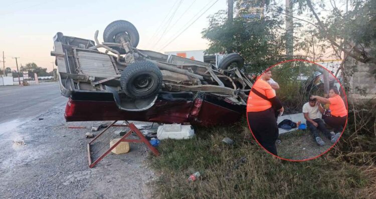 Choque frontal en Cadereyta