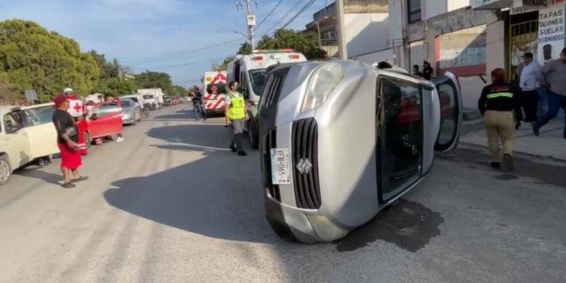 Choque múltiple deja lesionadas en Victoria