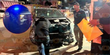 Familia se ve involucrada en choque sobre la avenida La Joya en Reynosa, Tamaulipas