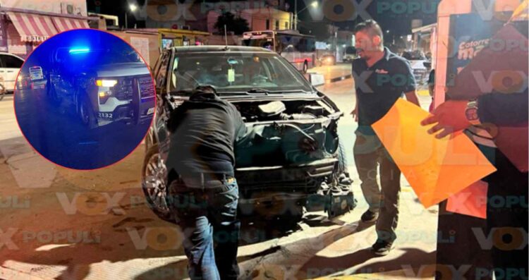 Familia se ve involucrada en choque sobre la avenida La Joya en Reynosa, Tamaulipas