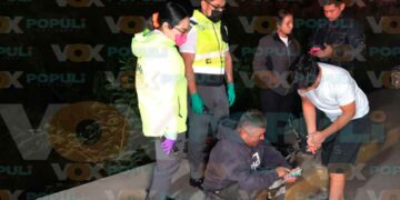 Ciclista lesionado en bulevar de Victoria