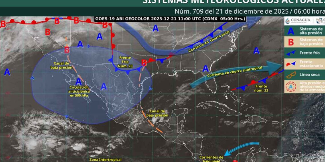 Clima hoy domingo en México