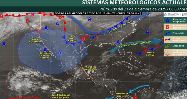 Clima hoy domingo en México