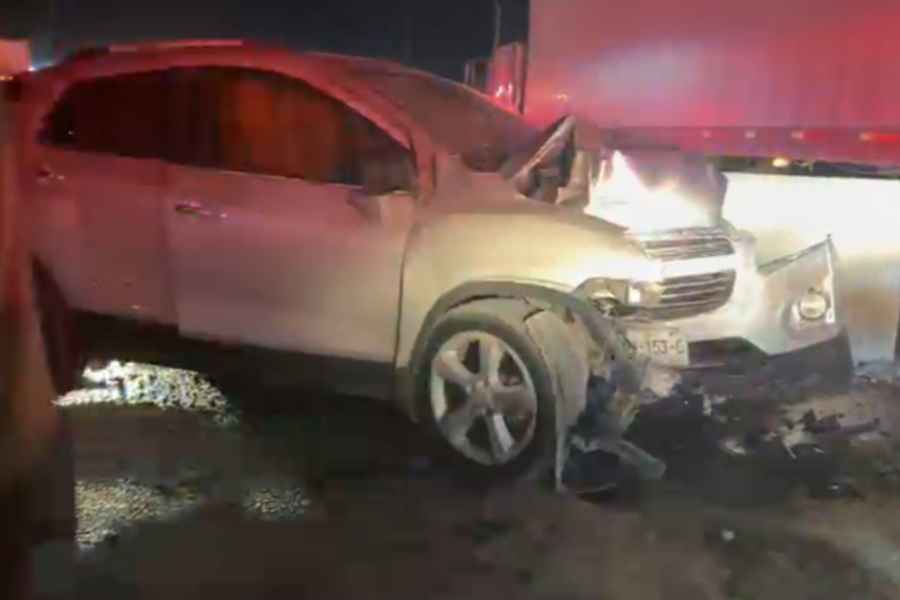 Conductor resulta herido tras colisión sobre la autopista Reynosa en Guadalupe, NL