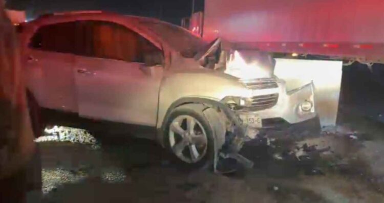 Conductor resulta herido tras colisión sobre la autopista Reynosa en Guadalupe, NL