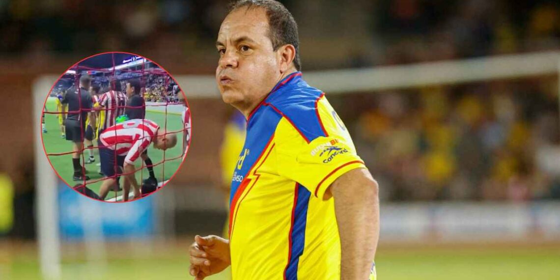 Cuauhtémoc golpe a portero de Chivas