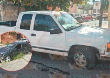 Descuido al volante en el centro de Victoria