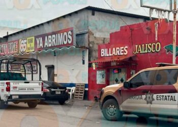 Dos detenidos en bar Billares Jalisco